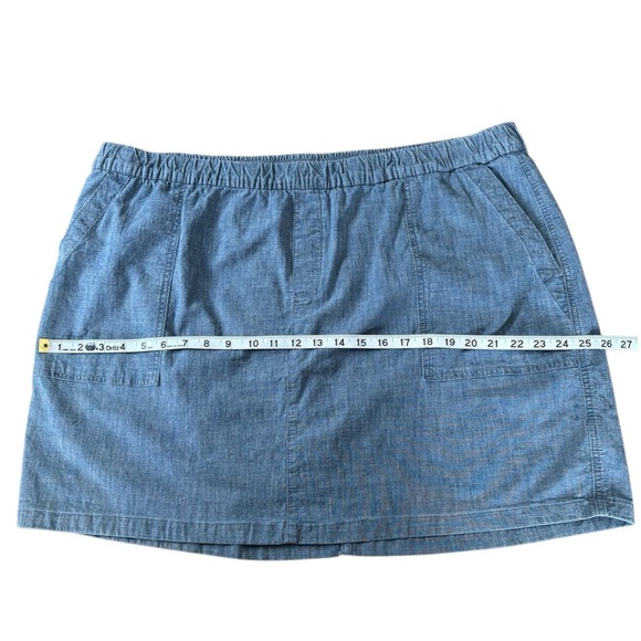 NWOT, Lands' End, Plus Size Skort With Elastic Waistband, 22W, Blue - Picture 6 of 9